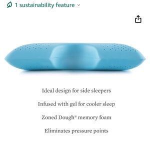 Malouf Z side sleeper cooling gel pillow